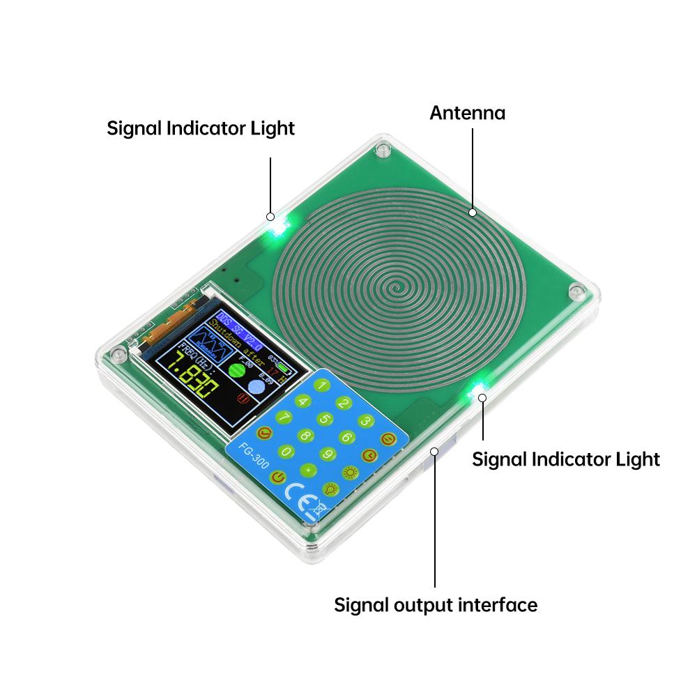 FG-300 DDS Signal Generator 0.001Hz-200KHz 1.8 inch color screen signal generator Sine wave, square wave, sawtooth wave, etc.