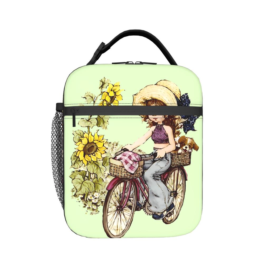Sarahs Kays Cycling Insulated Lunch Bags Portable Reusable Thermal Bag Tote Lunch Box Work Travel Bento Pouch