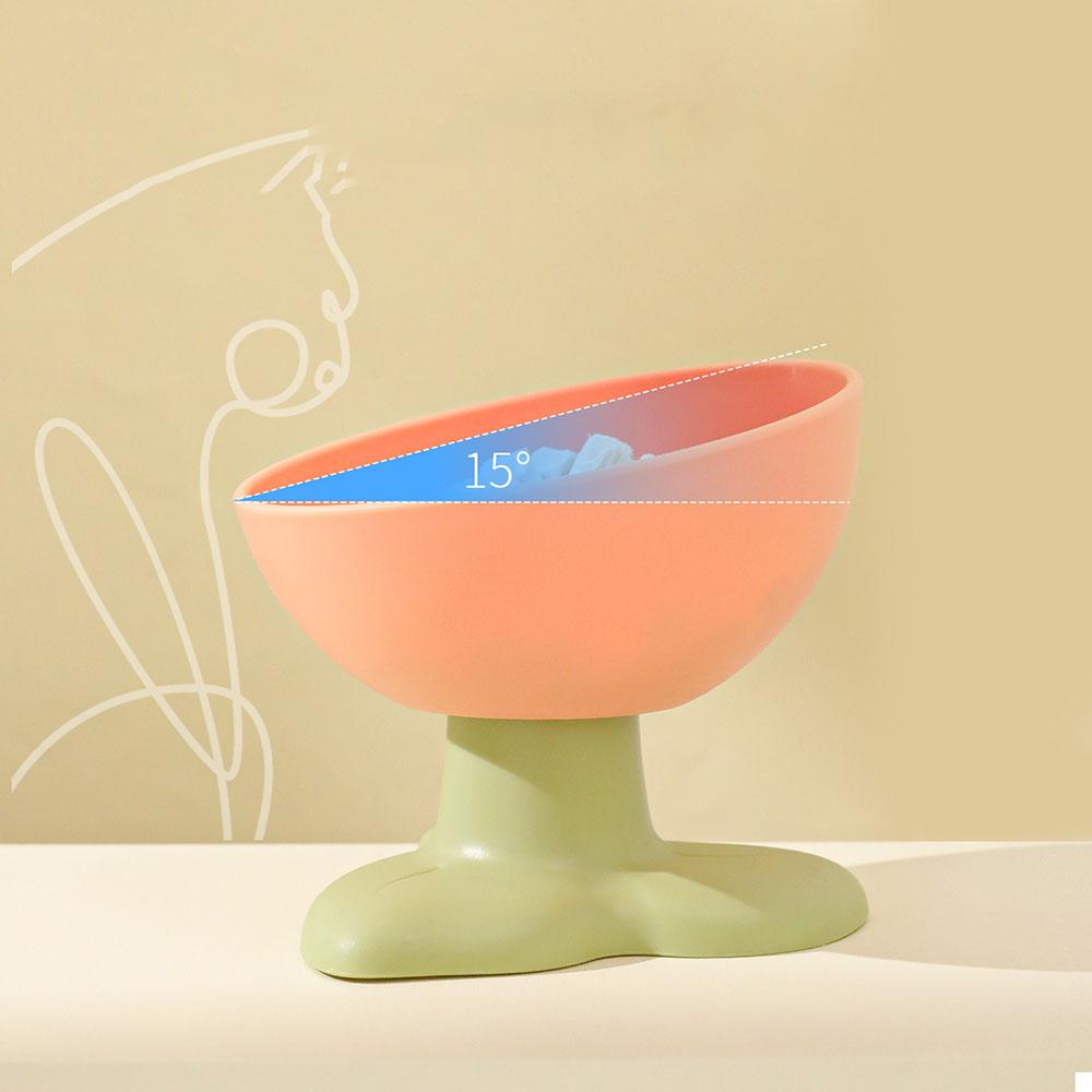 Миска для кошек в виде цветка, керамическая миска для еды и воды - милая миска-кормушка для питомцев, нескользящая, товары для кошек, для котят, щенков, мелких питомцев