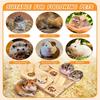 Guinea Pig Foraging Toy Hamster Wooden Interactive Enrichment Toy Small Animal Puzzle Treat Dispenser for Rabbits Rats Chinchillas