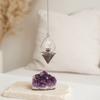 Crystal Pendulum, Amethyst and Quartz