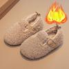 Детская хлопковая обувь Zapatos Niña Velvet 2024 года, зимняя новая домашняя обувь для мальчиков, теплая повседневная обувь для девочек, нескользящая детская обувь, обувь для младенцев