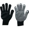 TRUSCO Colored Nylon Work Gloves Black X 10 Twins Anti-Slip TCNSG-BK [Case Sold]