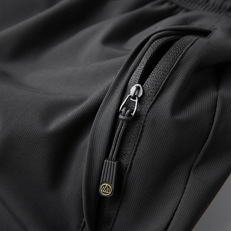 Dibinze Men's Ice Silk Plus Size Quick-Dry Shorts