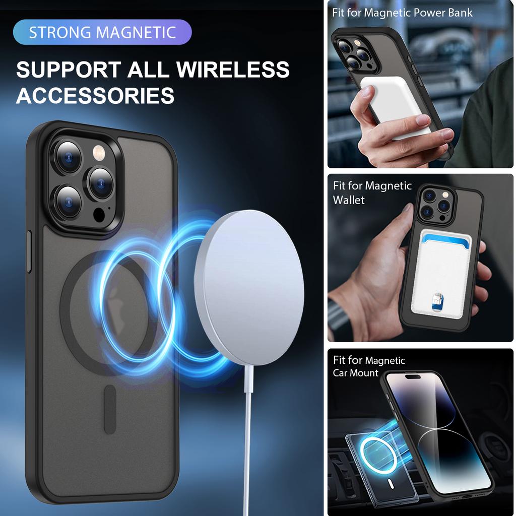 Матовый Магнитный Чехол-Крышка Для Mag Safe Для Iphone 1 Pro Max 14 Plus 13 Mini 12 11 SE 8 1Pro Аксессуары для Телефона
