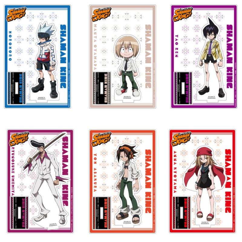 Новинка в наличии Аниме SHAMAN KING Акриловая подставка Модель Фигурка Йо Асакура Амидамару Анна Кияма Косплей Пластина Декор стола Реквизит Подарок