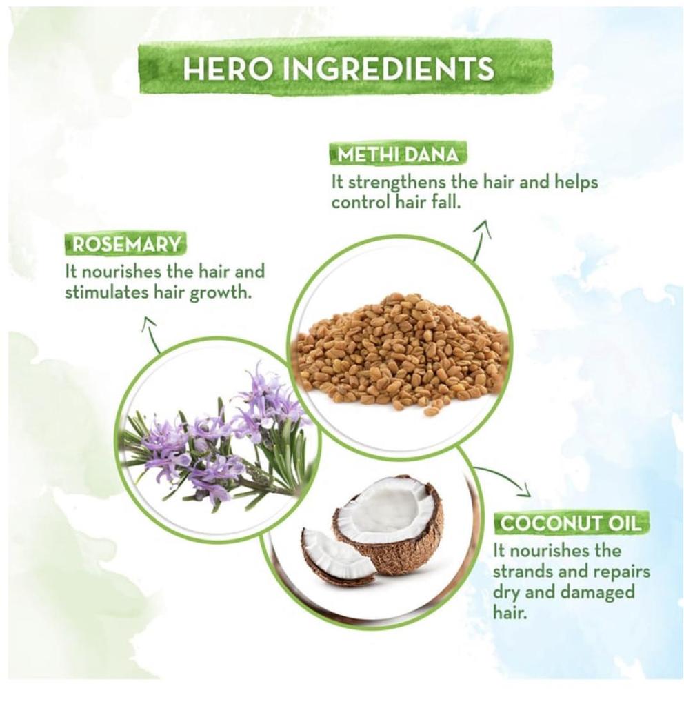 Mamaearth Rosemary Hair Growth Oil with Rosemary & Methi Dana for Promoting Hair Growth - 150 Ml