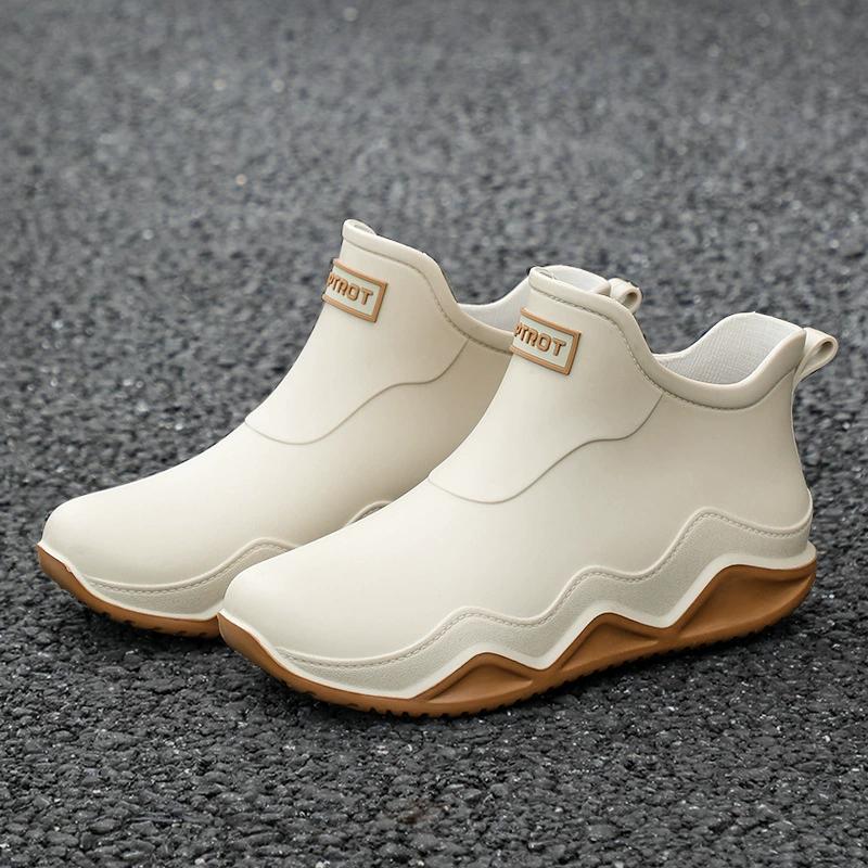 Зима Осень Весна Лето Теплый Мех Дождевая Обувь Мужчины Женщины Противоскользящая Износостойкая Дождевая Вода Забродные Рыбацкие Сапоги