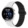 Двухцветный силиконовый магнитный ремешок для часов Huawei GT3/4/GT5 и Samsung Watch4 Pro (20 / 22мм)