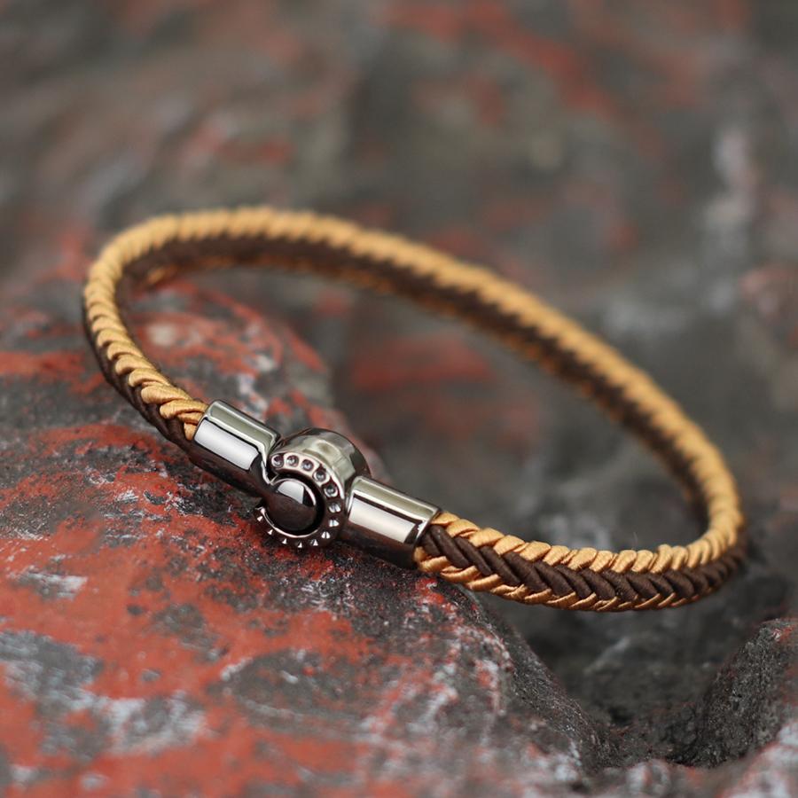 Винтажный плетеный браслет для мужчин и женщин, ручная работа, цветная ручная веревка, магнитная застежка, браслет, подарок на день рождения, пара, ювелирные изделия, браслеты