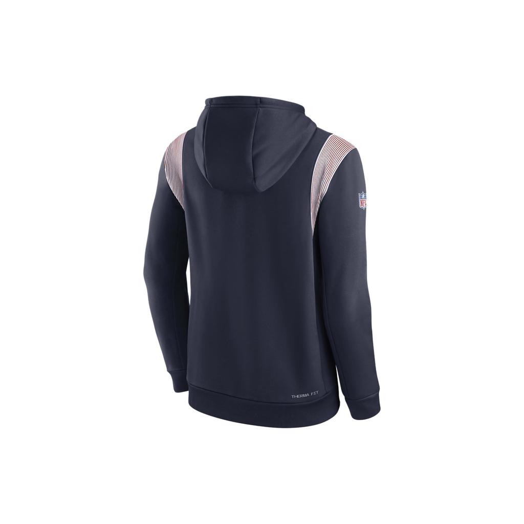 Nike Толстовка с капюшоном Therma Athletic Stack Letter Print, дышащая, повседневная, с длинным рукавом, мужские толстовки с капюшоном, темно-синего цвета NS49035L8K-5N9