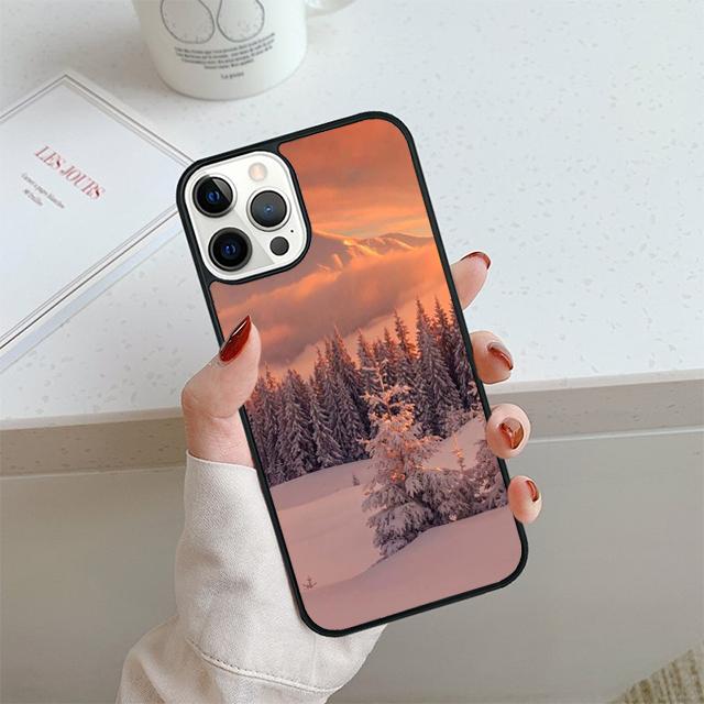 Winter Landscape Phone Case For iPhone 17 Air 13 12 14 15 16 Cover For Apple 14 15 16 Pro Max 6S Plus Coque