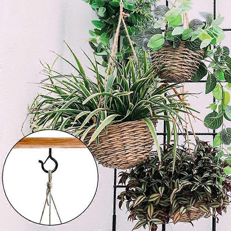 20 PCS Q-Hanger Hooks, Screw Hooks for Outdoor String Lights, Safety Buckle Design Cup Eye Hook Hang