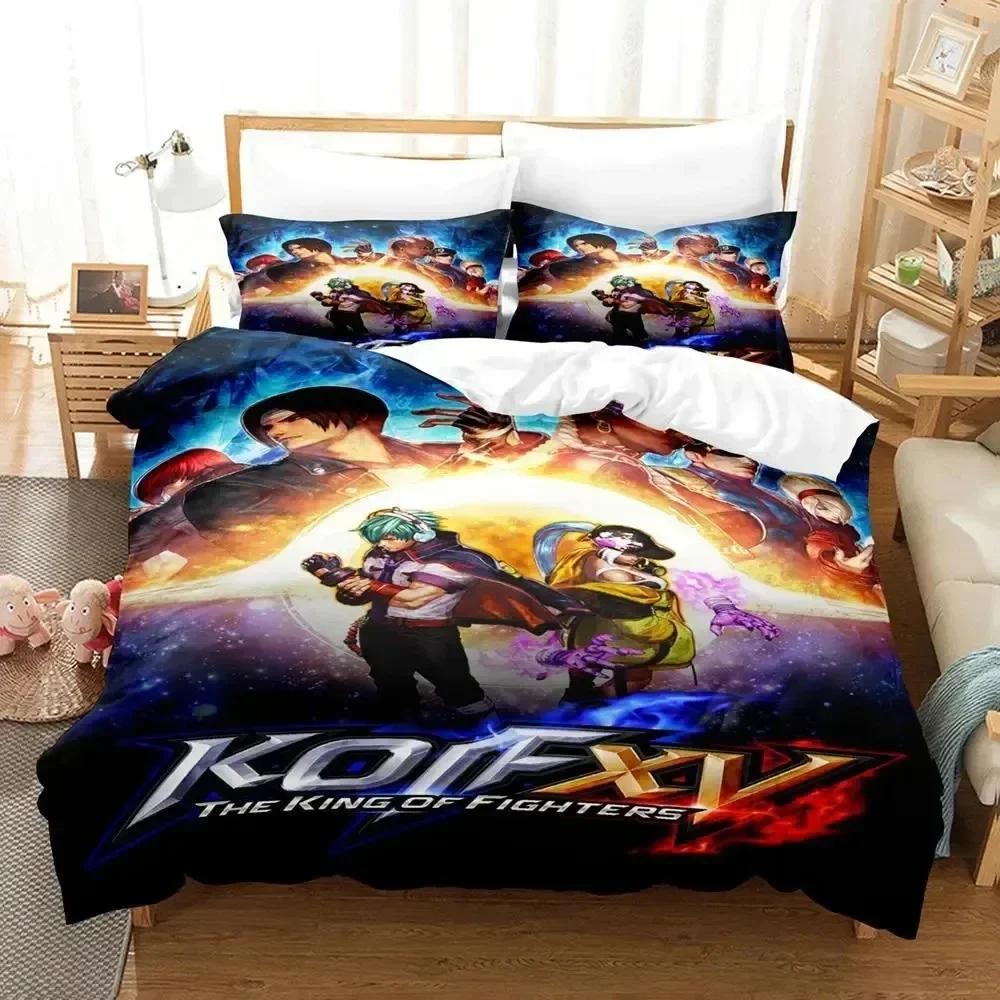 Comforter Anime King Of Fighters Bedding Set For Bedroom Soft Modern S Comefortable Kids And