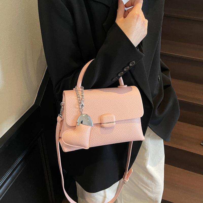Trend Fashion Hand Carry Small Square Bag 2025 New Cute Girl Simple High-end Texture Shoulder Bag