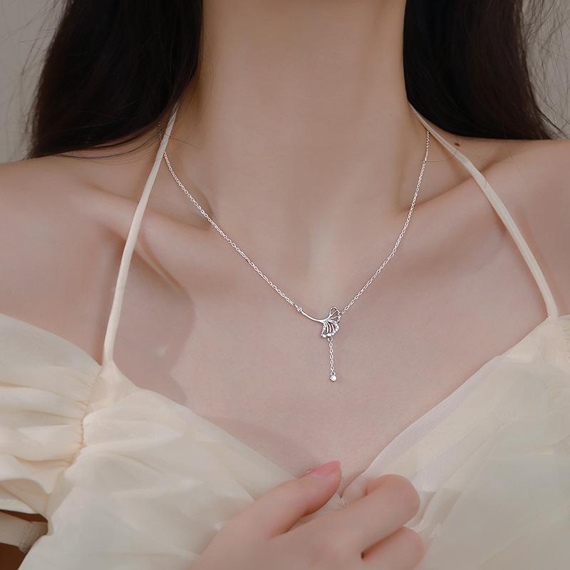 Простое ожерелье-чокер с круглыми бусинами и бахромой, женская цепочка для ключицы, подарок в холодном стиле, регулируемая цепочка-чокер, женская