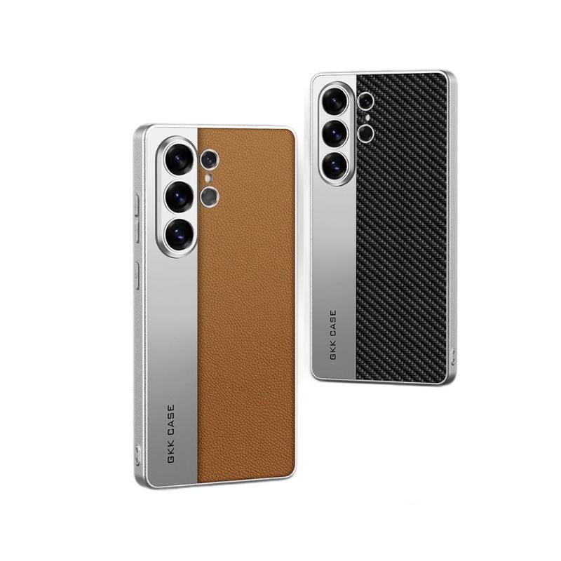 Применимо к чехлу для мобильного телефона Samsung S26Ultra S25Ultra гальванизированная гладкая кожа с мелкими отверстиями S24U/23U защитный чехол с ощущением кожи
