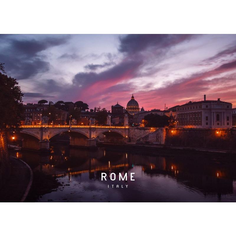 Рим Италия Ватикан Постер для путешествий Колизей Принт древней архитектуры Холст Картина Настенная картина Современный декор для офисной комнаты