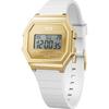 Authorized Distributor Ice Watch Watch 022733 ICE Digit Retro Metal Gold Mirror White Small 32mm Digital [Ice-watch] Men's Women's