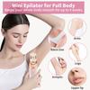 Women Face Epilator Cordless USB Rechargeable Waterproof Face Body Bikini Area Arm Leg Hair Removal Device Electric Hair Remover Trimmer Shaver