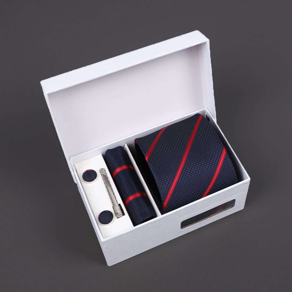 2025 Men'S Tie Premium Gift Box Jacquard Embroidered Tie Tie Logo Making