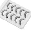 Cat Eye Fluffy False Lashes Eyelash Extension False Eyelashes Clear Band Russian Strip Lashes