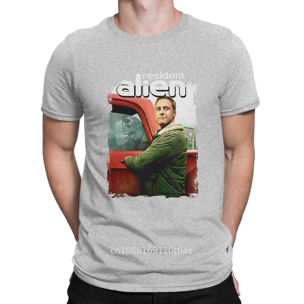 Awesome Series Art Perfect Xmas Fan T-Shirt Men Round Neck Cotton T Shirt Resident Alien Short Sleeve Tee Shirt Gift Idea Tops