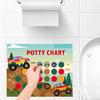 1 комплект, наклейка с рисунком динозавра для девочек, приучение к горшку, наклейка для приучения к горшку для малышей, таблица для приучения к горшку для девочек