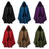 Medieval Velvet Cloak With Hood For Halloween Cosplay And Fantasy Role Play