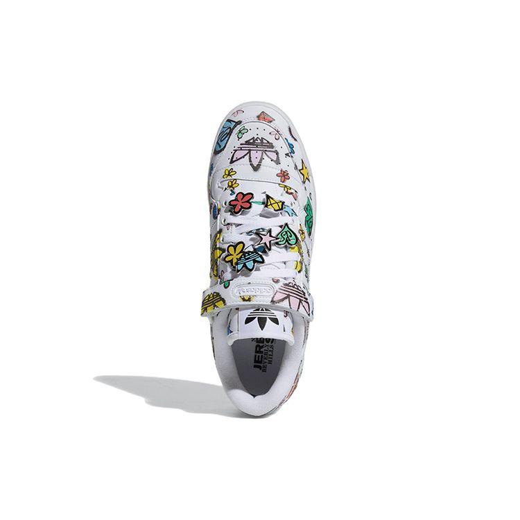 Кроссовки унисекс Jeremy Scott x adidas Forum 84 Low Monogram White Cloud-White Core-Black GX9668