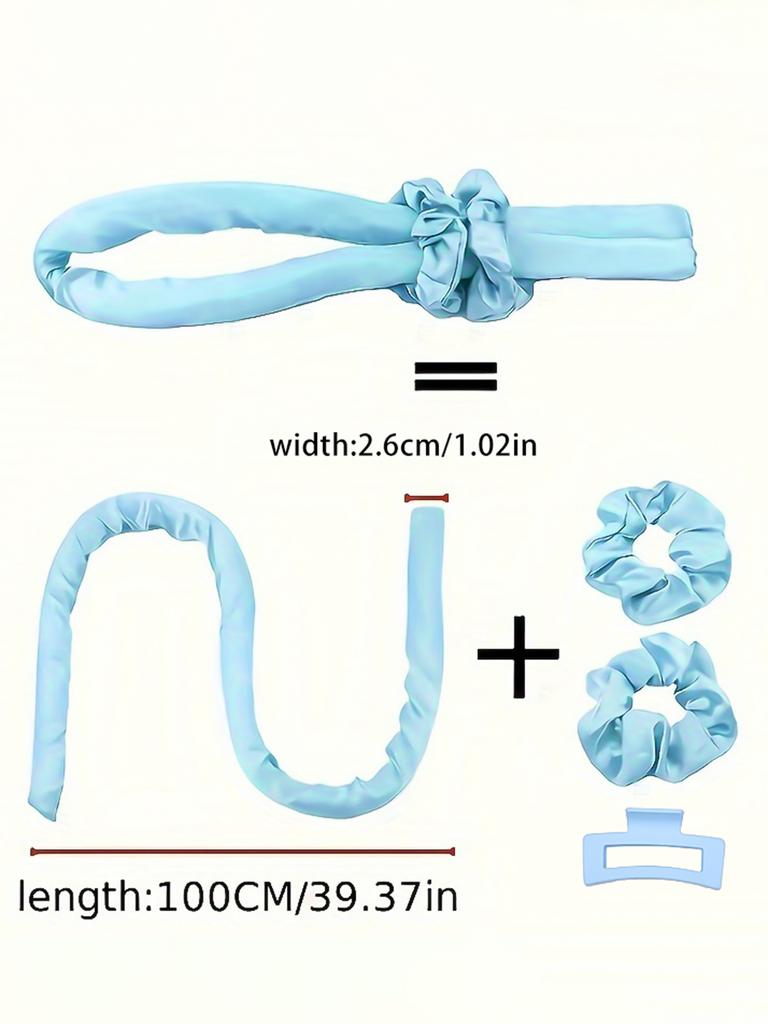 Повязка для завивки волос без нагрева, Бигуди для длинных волос без нагрева, Мягкие резиновые бигуди для сна