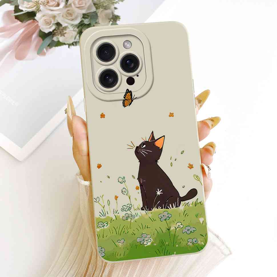 Для iPhone 14 Pro A2890 A2650 Чехол Новый Дизайн Расписные Цветы Мягкий Силиконовый Чехол Для iPhone 14Pro A2889 A2892 Корпус Телефона
