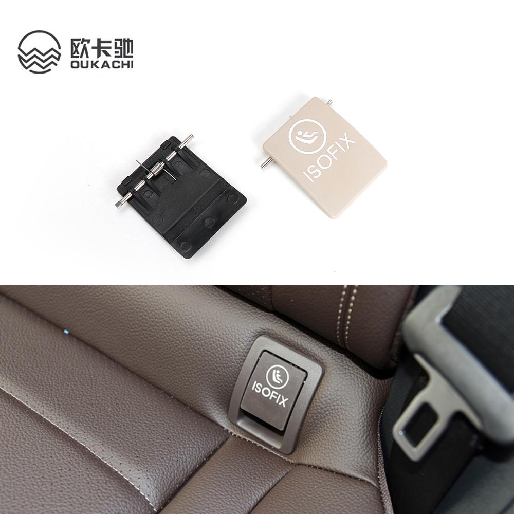 Car Rear Seat Hook ISOFIX Cover Child Restraint for Mercedes Benz W253 W205 GLC C-Class 2015-2021