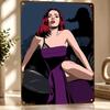 Scarlett Johansson Metal Poster Perfect Gift for Fans Lovers Personalized Wall Art Metal Sign for Home Decor Accessories Items