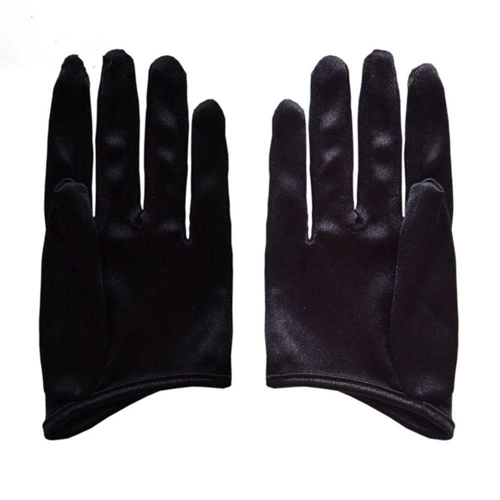 Cosplay Gloves Stage Performance Gloves Satin Gloves Lolita Mittens Women Gloves Half Palm Gloves