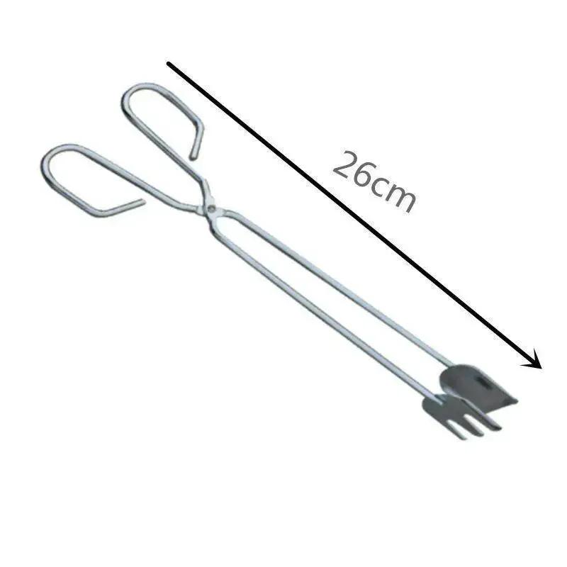 Удобные инструменты для барбекю, ножницы из нержавеющей стали, зажим для еды на гриле, аксессуары для барбекю, портативные щипцы, уличный гаджет