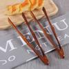 Wooden Kitchen Tongs Salad Bacon Steak Bread Clips Pastry Clamp Kitchen Utensil Food Tongs