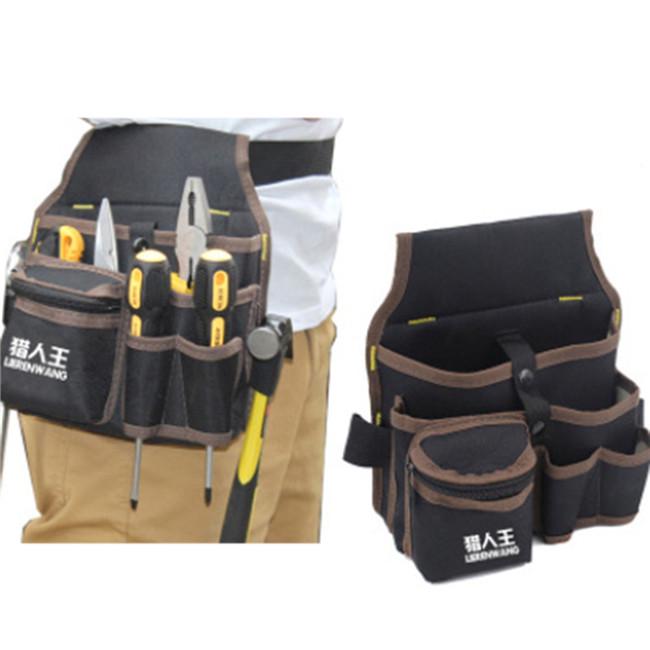 Холщовая ткань Сумка для хранения инструментов Водонепроницаемая сумка через плечо для инструментов Поясные сумки Многофункциональный карман для инструментов