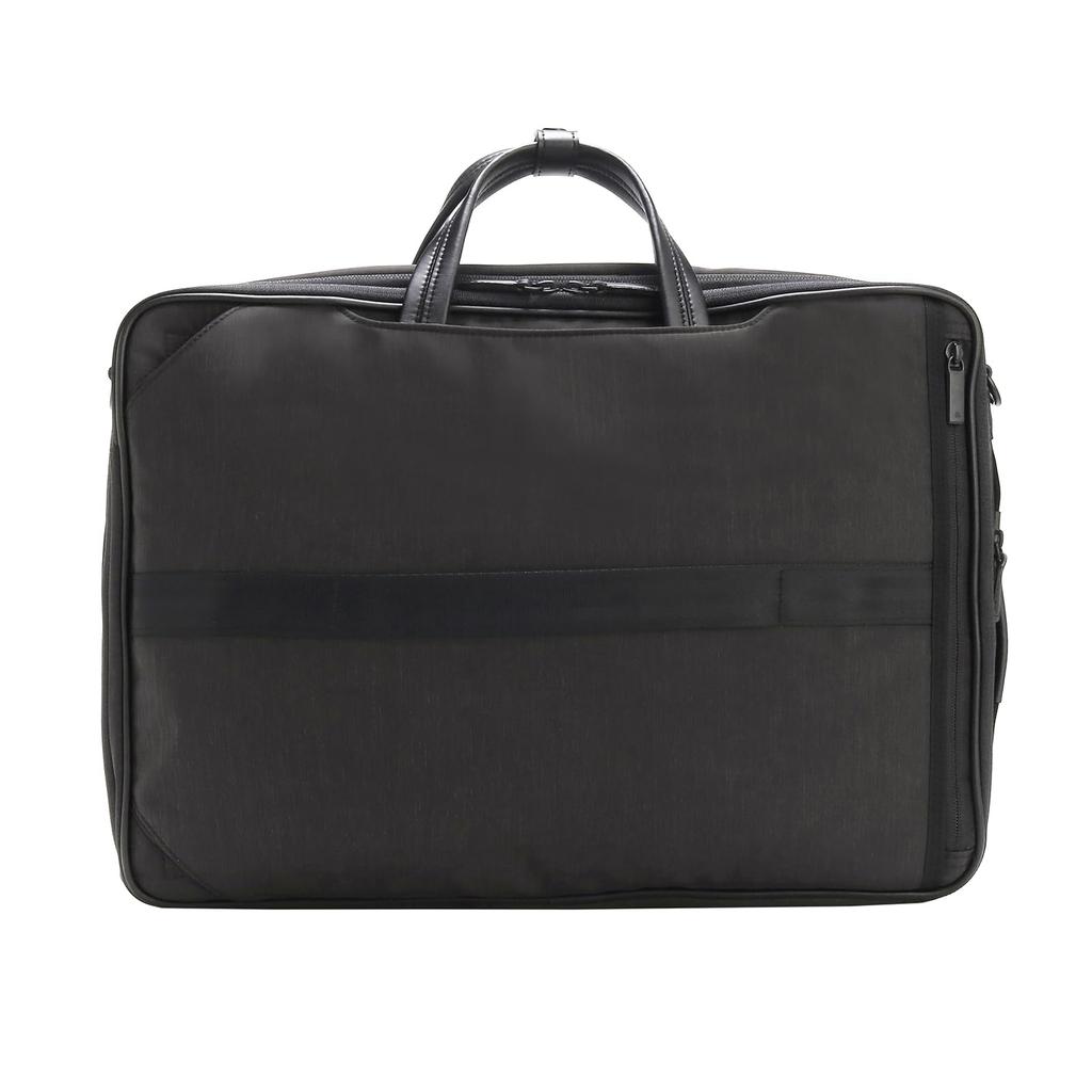 Бизнес-совместимый с размером дюймов B4, прочный водоотталкивающий тефлоновый деловой рюкзак, черный [Ace Gene], 3-сторонняя сумка, 15,6 шт., [устойчивый к пятнам,