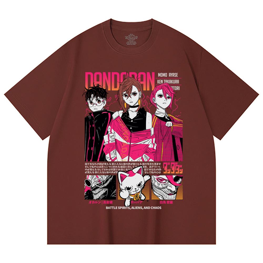 230 Gsm 100% Cotton Dandadan V14 Print Unisex Heavy Cotton T Shirt