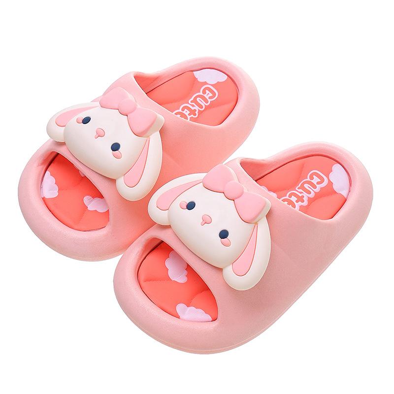 Summer Girls' Sandals Princess Cartoon Non-Slip Bathroom Shower Cute Soft Sole Children's Slippers