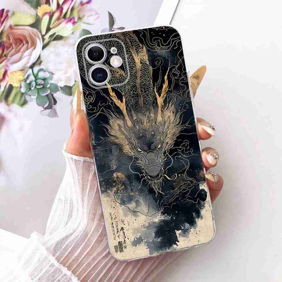 Чехол для iPhone 11 iPhone11 Милый Кот Дракон Цветок Чехол Мягкий Силикон Задняя Крышка Телефона Для Apple iPhone 11 Pro 11Pro Fundas