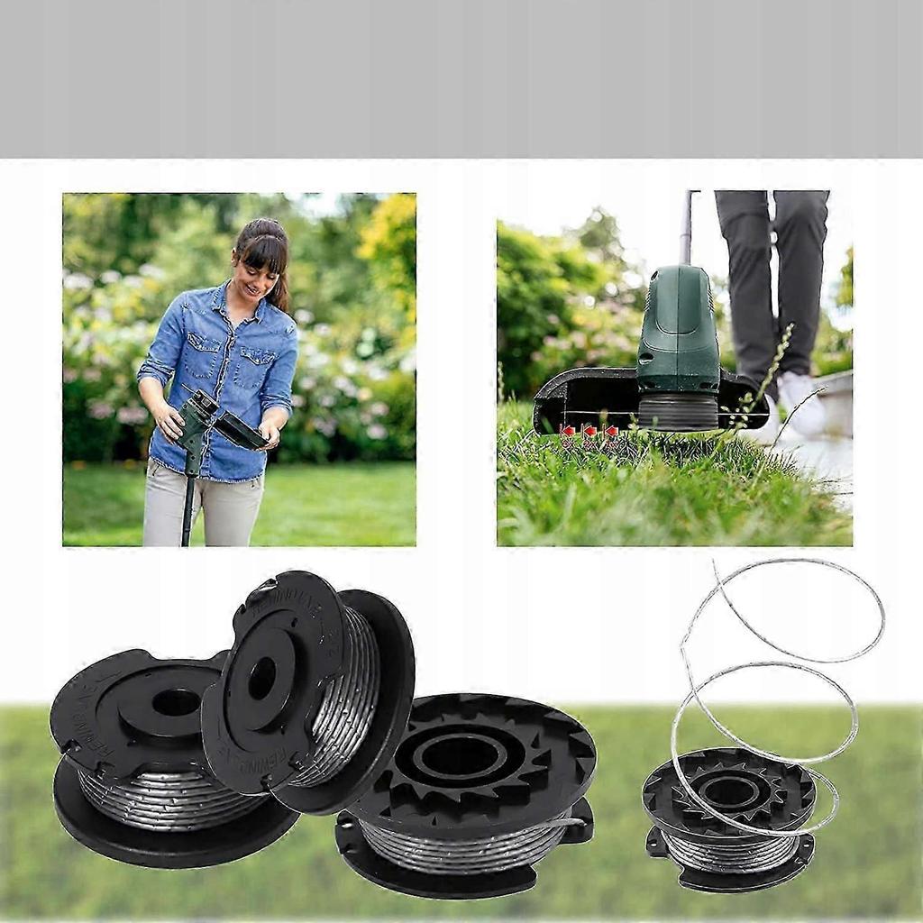 For Parkside Trimmers Set of 3 Replacement Spools with 4 Meter Cutting Line for Professional Grass Trimming and Lawn Maintenance