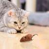 Cat Toy Realistic Mouse Shape Entertaining Toy Boredom Relief Interactive Clockwork Cat Plush Toy Pet Supplies