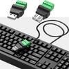 Разъем USB2.0 Избегайте сварки Штекер типа A Адаптер Разъем Гнездо USB Тип A 4-контактный Штекер/Гнездо 4-контактный Винтовой клеммный штекер