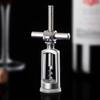 Two Wing Lever Corkscrew Labor Saving Wine Opener Soft Silicone Grip Stainless Steel Spiral Portable Wine Bottle Opening Tool 6