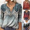 Women T-shirt Printing Warm Casual Ethnic Elegant Women Top for Shopping