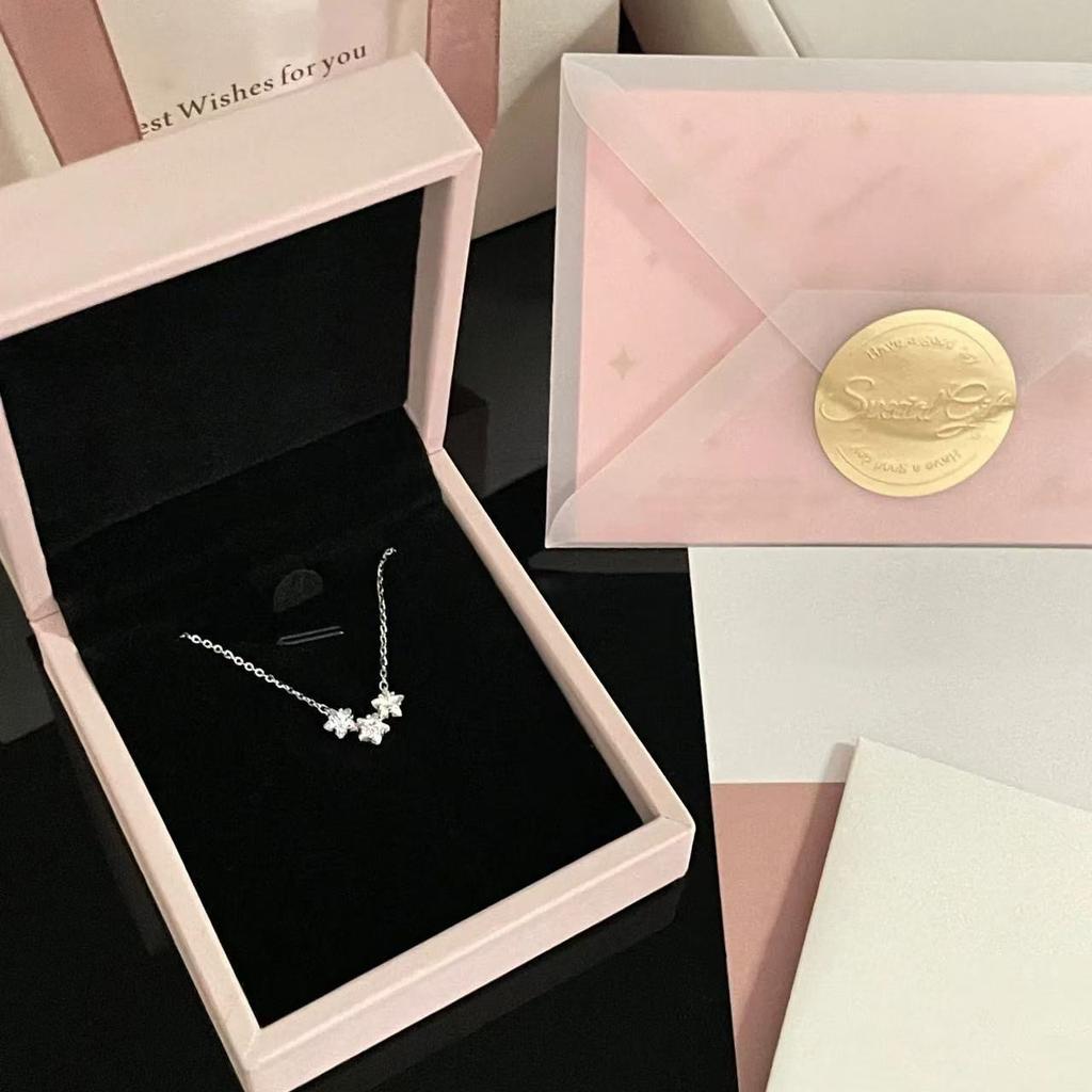 Star Necklace Female Sweet Temperament Girl Heart Light Luxury Niche Clavicle Chain Small Personality Fresh Simple Temperament Jewelry