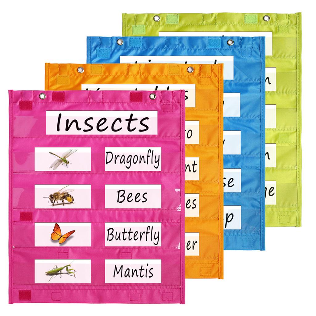 Magnetic Classroom Pocket Chart for Whiteboard Magnetic Pocket Chart for Daily Schedule Activity Class Demonstrations