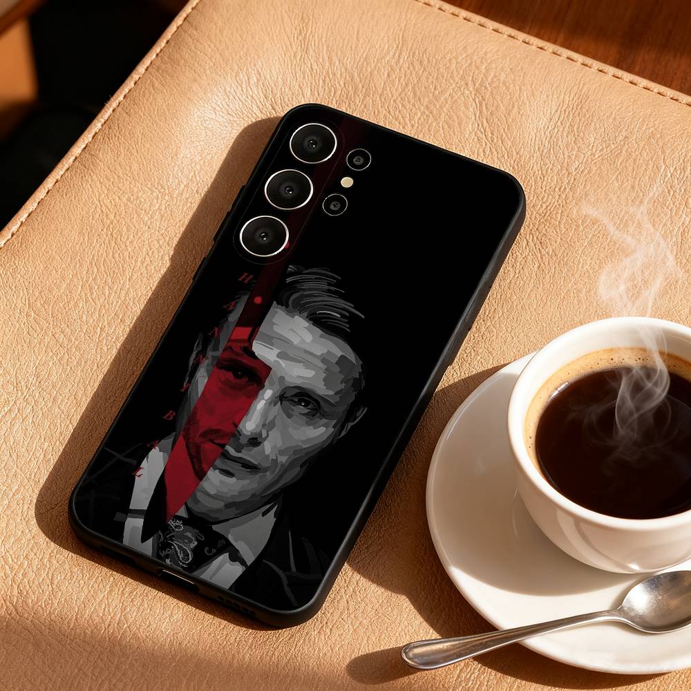 Чехол для телефона M-Mads M-Mikkelsen H-Hannibal для Samsung S26, S25, S24, S21, S22, S23, S30, Ultra, S20, FE, Lite, 10, 9, Черный чехол